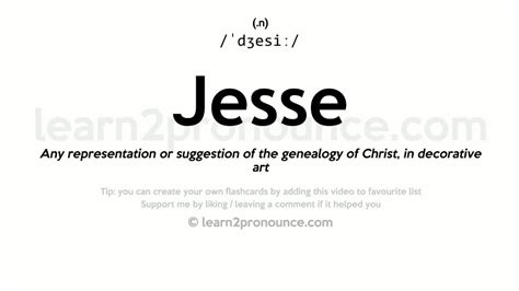 jese def|JESSE Definition & Meaning .